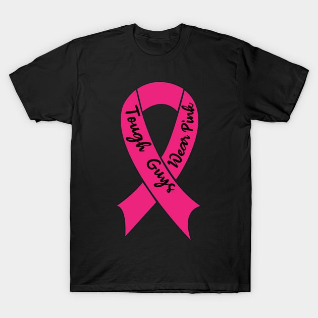 Tough Guys Wear Pink T-Shirt by Kishu